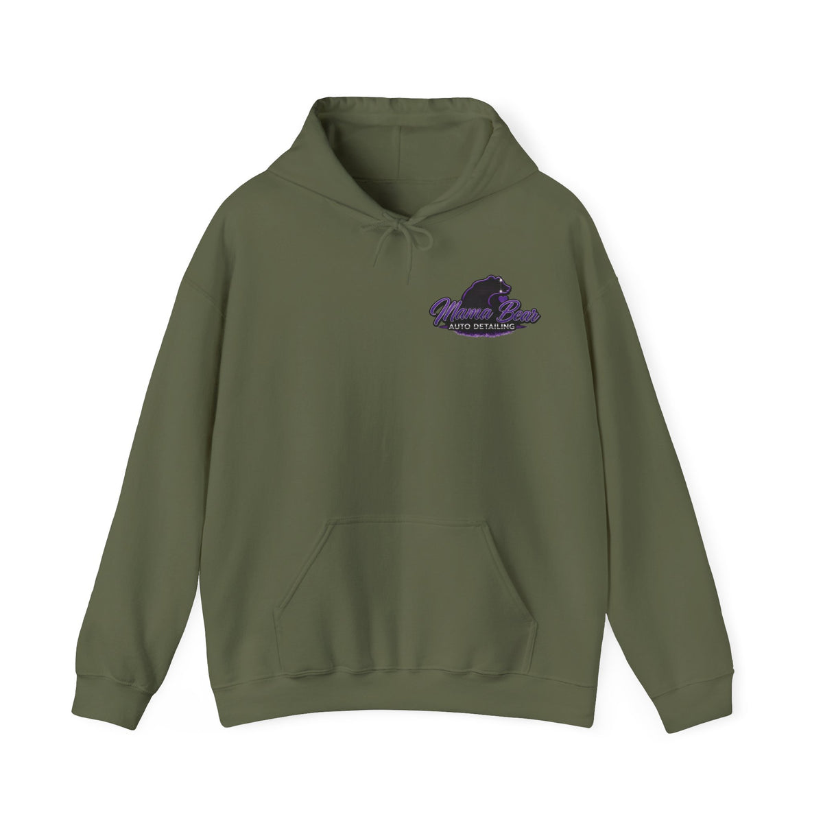 Mama Bear Auto Detailing Hoodie — Women's Car Care Team Pullover