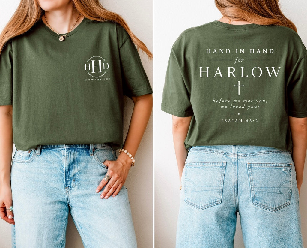 Hand in Hand for Harlow -unisex tee